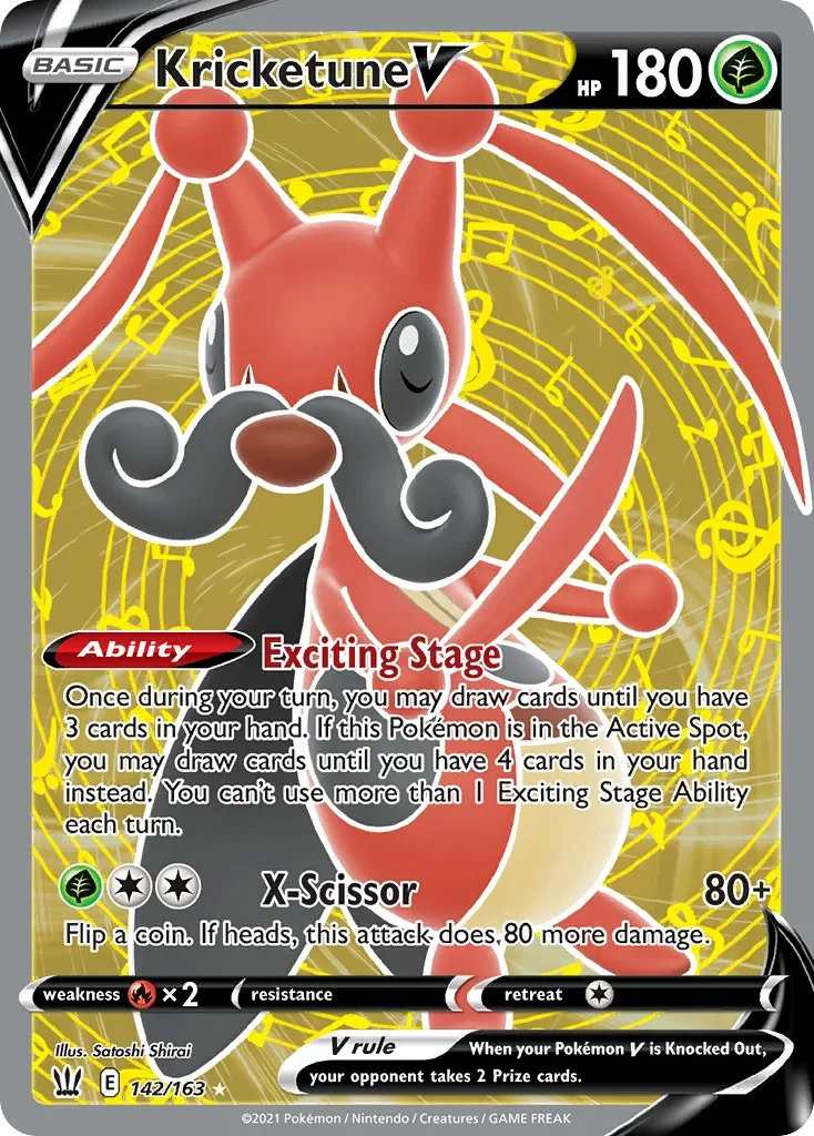 142/163 from Battle Styles Full Art Pokemon Card