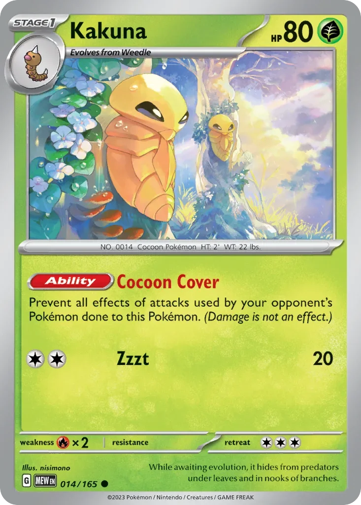 014/165 from 151 Common Pokemon Card