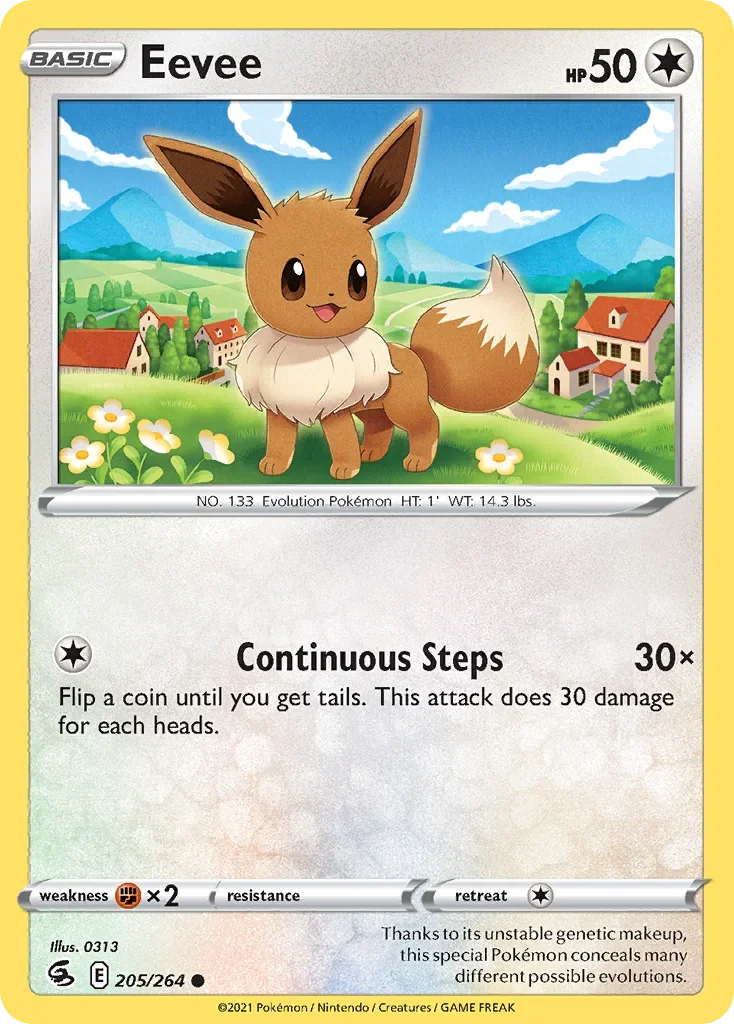 205/264 from Fusion Strike Common Pokemon Card