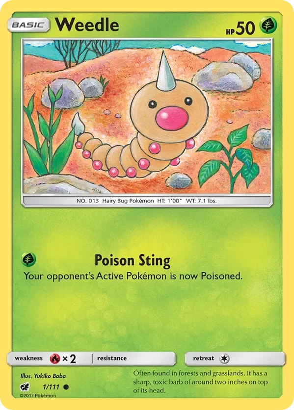1/111 from Crimson Invasion Common Pokemon Card