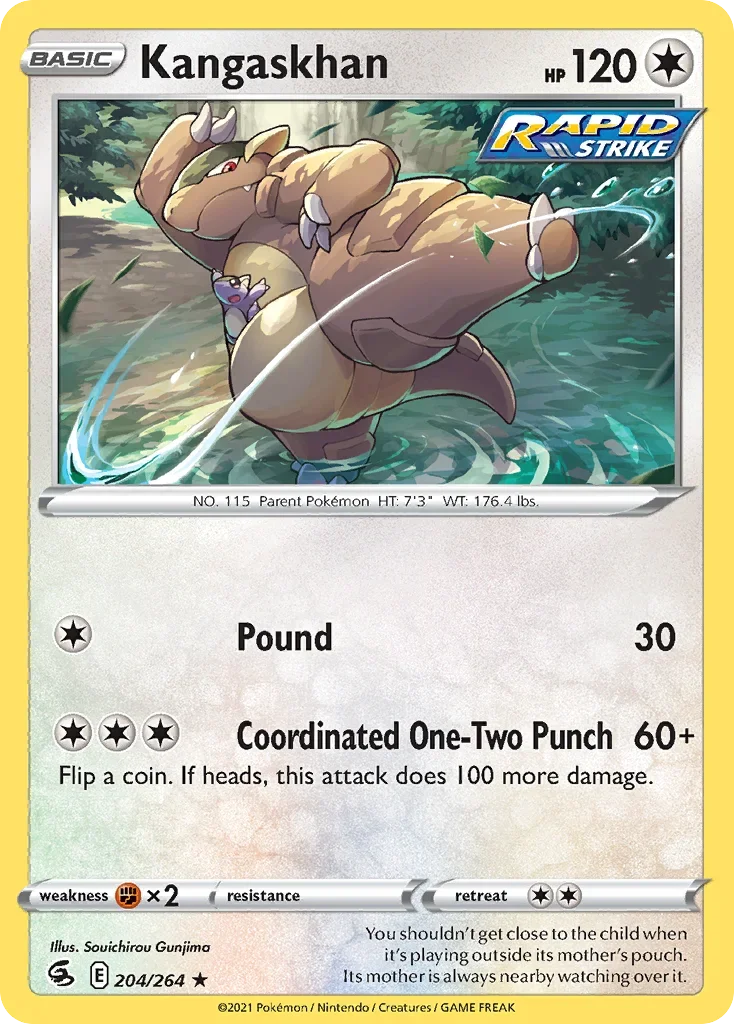 204/264 from Fusion Strike Rare Pokemon Card