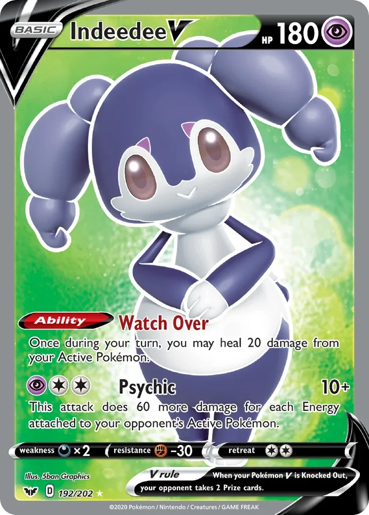 192/202 from Sword & Shield Full Art Pokemon Card