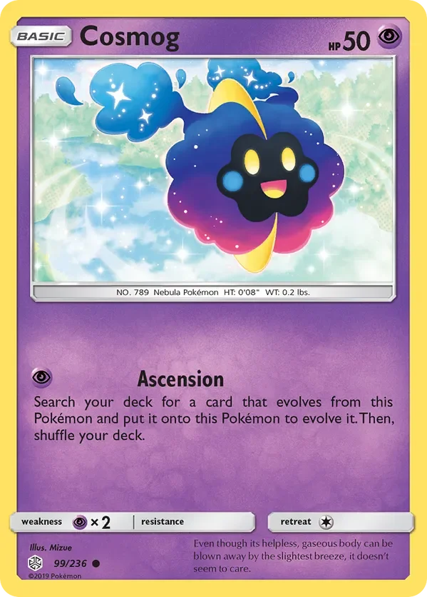 99/236 Cosmog Common Pokemon Card