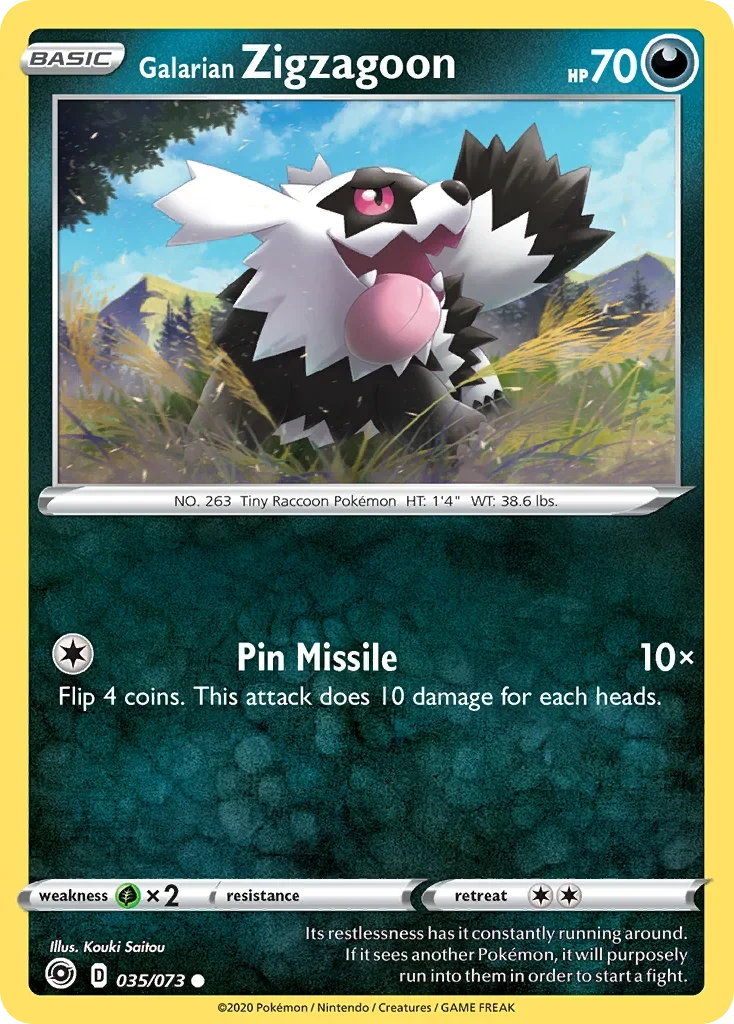 35/73 from Champion's Path Common Pokemon Card