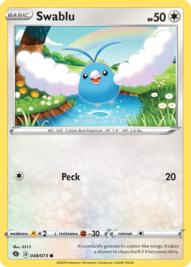 48/73 from Champion's Path Common Pokemon Card