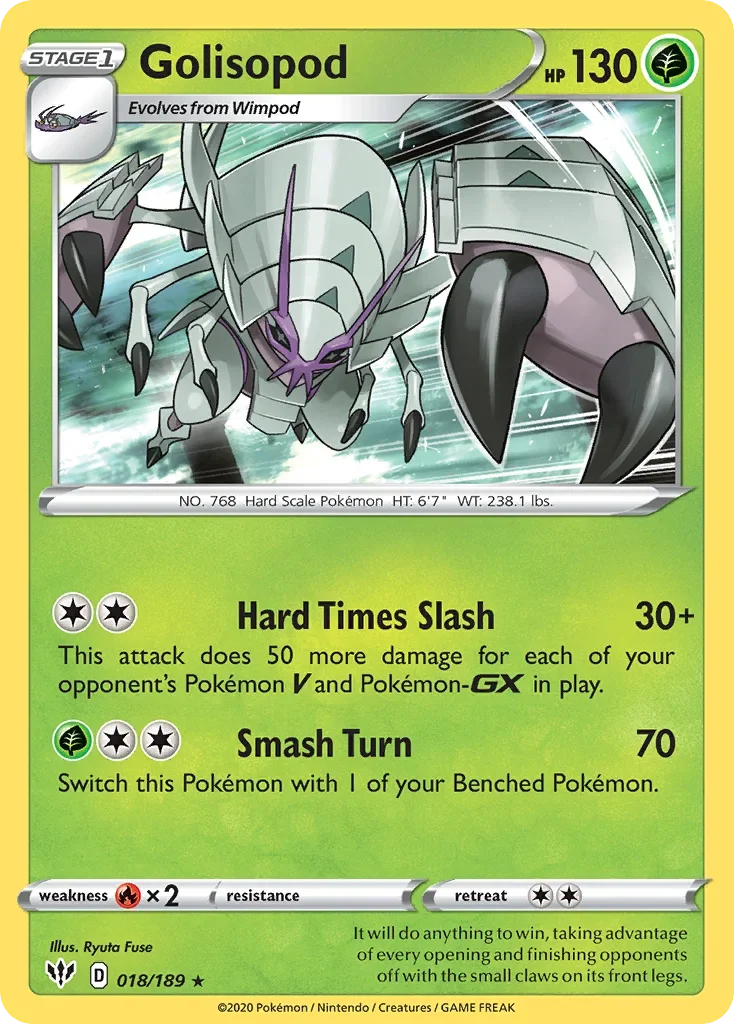 018/189 from Darkness Ablaze Holo Rare Pokemon Card